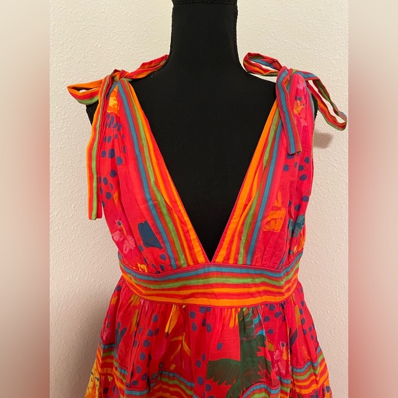 NWT FARM RIO Red Good Vibes Mini Dress - Picture 4 of 10